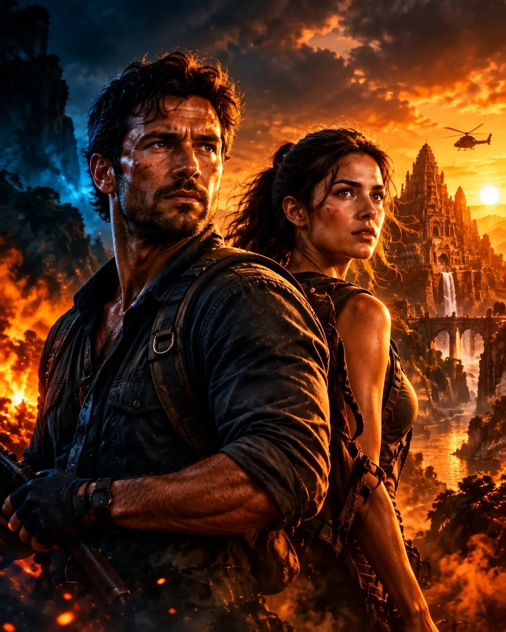 Original cinematic adventure artwork